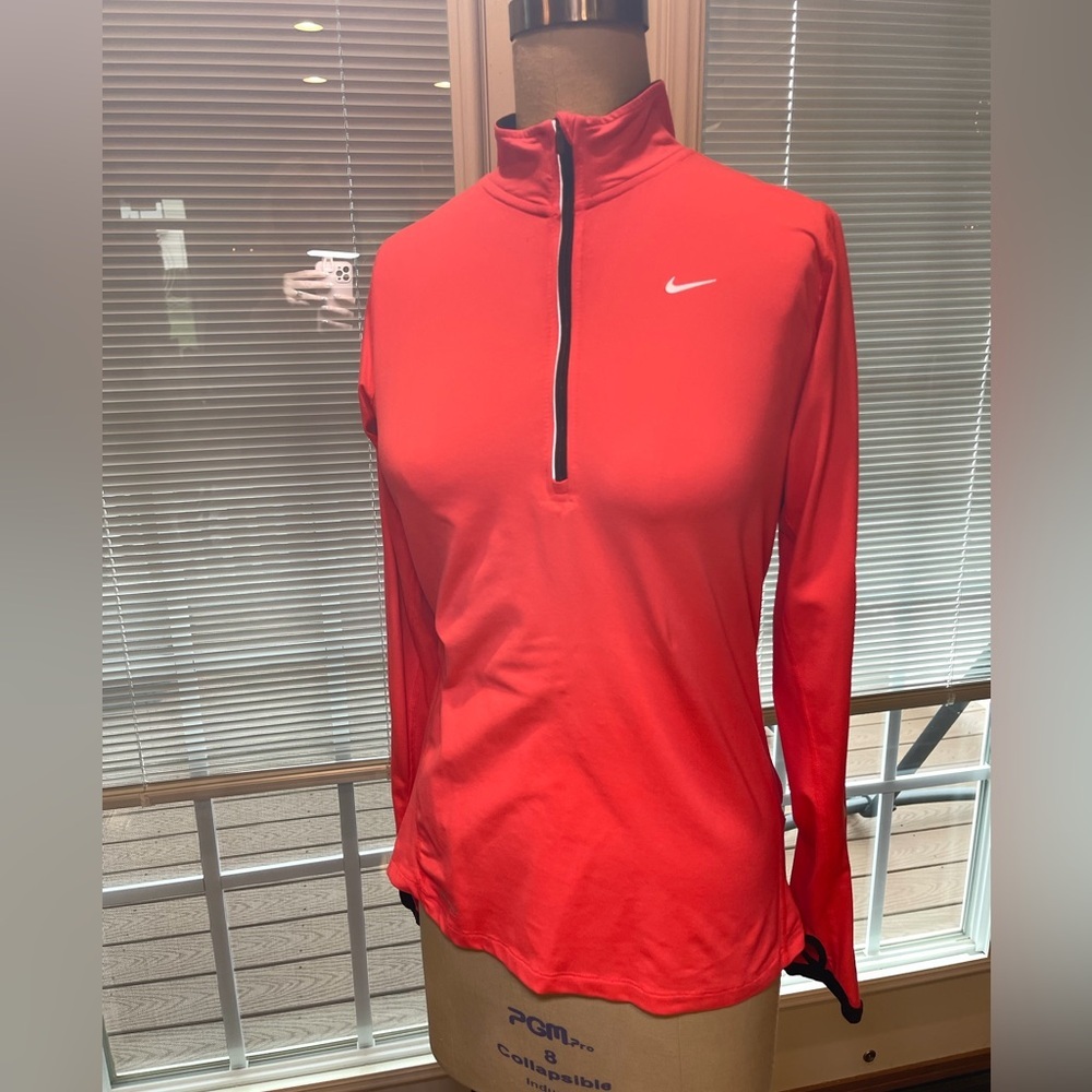 Nike Dri-FIT Quarter Zip Pullover Gym Girl Running Top S - Picture 3 of 9